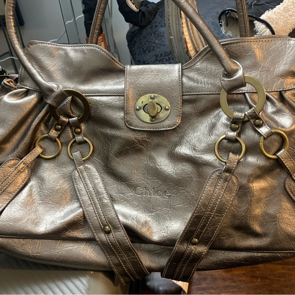 Chloé Metallic Leather Handbag